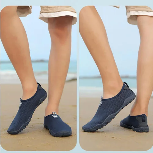 Vista 5 de Zapatos de agua para hombre y mujer, zapatos de playa, calcetines acuáticos, zapatos descalzos de secado rápido, zapatos de natación ligeros
