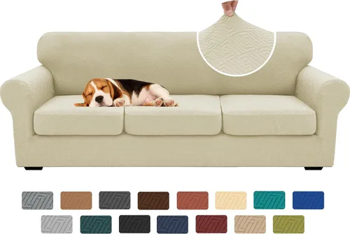 Vista 66 de XINEAGE Funda de diván para sofá en forma de L, fundas de sofá modular para mascotas, funda de asiento de sofá antideslizante lavable, fundas