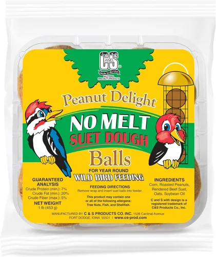Vista 8 de C&S Alimentador de bolas de masa de sebo para aves silvestres Suet balls for wild birds, stays solid up to 100Â°F, soft dough texture