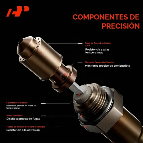 Vista 4 de A-Premium Sensor de Oxígeno O2 Compatible con Volkswagen Jetta/Golf 2012-2014, Passat 2014, Beetle 2012-2013, CC 2010-2017, Touareg 2011-2015, Eos