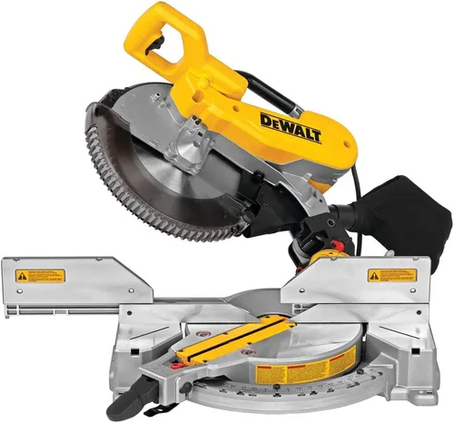 Vista 5 de DEWALT Sierra ingletadora, doble bisel, compuesta, 12 pulgadas, 15 amperios (DWS716)