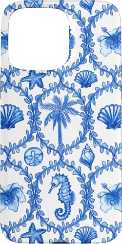 Vista 31 de Funda con estampado hawaiano para iPhone 16, nieta costera, niña de coco