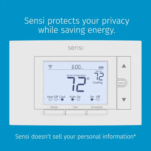Vista 13 de Sensi - Termostato inteligente, 100 años de experiencia, Wi-Fi, privacidad de datos, programable, fácil de instalar, funciona con Alexa, certificado