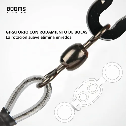 Vista 5 de Booms Fishing T02 - Correa de caña de pescar, correa de remo para kayak, accesorios de pesca para tabla de remo, cordón de pesca resistente