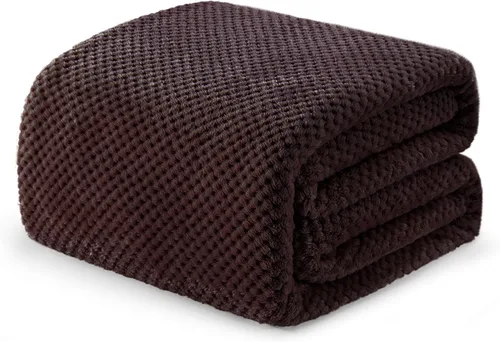 Vista 59 de Exclusivo Mezcla - Manta grande de forro polar tipo gofre para sofá, color negro