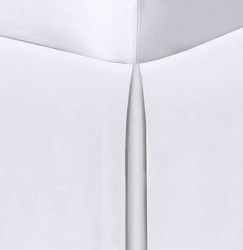 Vista 8 de Spacemaker Falda de cama extra larga con caída de 21 pulgadas, individual, blanco