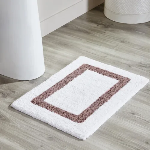 Vista 70 de Better Trends - Alfombra de baño 100% algodón reversible, altamente absorbente y lavable a máquina, suave, tapete de ducha para piso de baño