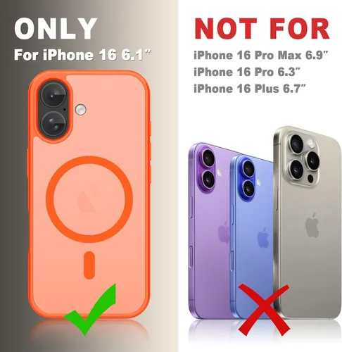Vista 1576 de Funda para Google Pixel 10 Pro XL, cubierta magnética mate, color negro Fit for MagSafe, Screen Protector included, Shockproof Military Grade
