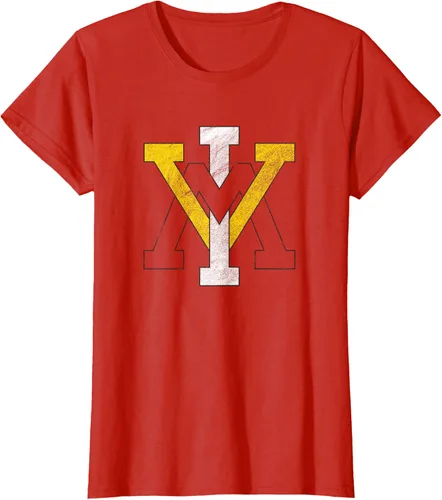 Vista 4 de Virginia Military Institute VMI Keydets - Camiseta primaria envejecida, Rojo