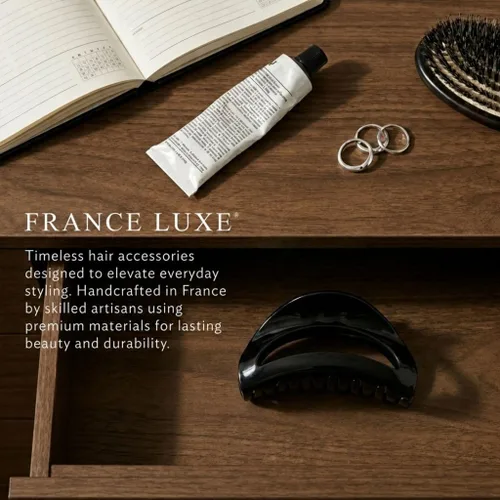 Vista 6 de France Luxe Belle Clip de pinza curva, funciona con la mayoría de tipos de Negro