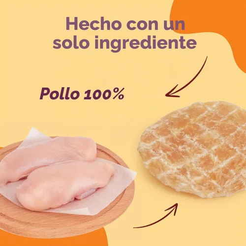 Vista 2 de Jungle Calling 32 unidades de golosinas de pollo con un solo ingrediente