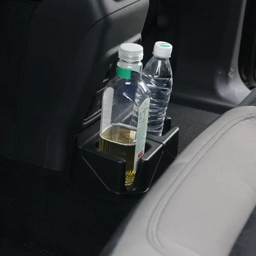 Vista 7 de Soporte de bandeja de almacenamiento para Ford Bronco 2021 2022 2023 2024, accesorios interiores, organizador negro, organizador trasero doble extra