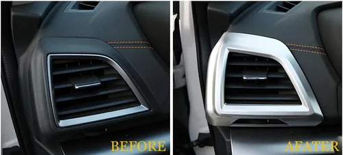 Vista 4 de Kadore Cubierta de salida de aire acondicionado frontal interior para Subaru Crosstrek XV Impreza Mate 2018 2019 2020 2021
