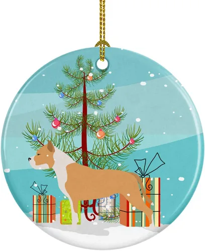 Vista 64 de Caroline's Treasures Cavalier King Charles Spaniel - Adorno de cerámica para árbol de Navidad, decoración colgante para el hogar, Navidad, fiestas