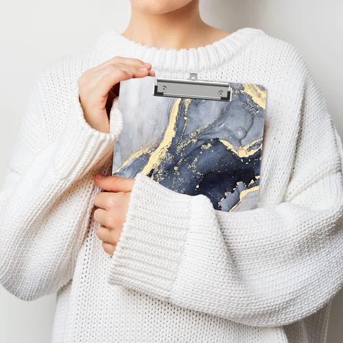 Vista 7 de Portapapeles de plástico A4, lindo portapapeles con clip tamaño carta estándar 9 x 12.5 pulgadas, decorativo para oficina para estudiantes, mujeres