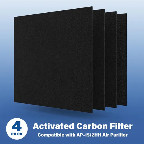 Vista 4 de AP-1512HH - Filtro de repuesto para Coway Airmega AP1512HH, purificadores de filtro de aire de 656.2 ft, parte # 3304899, 1 prefiltro lavable, 2