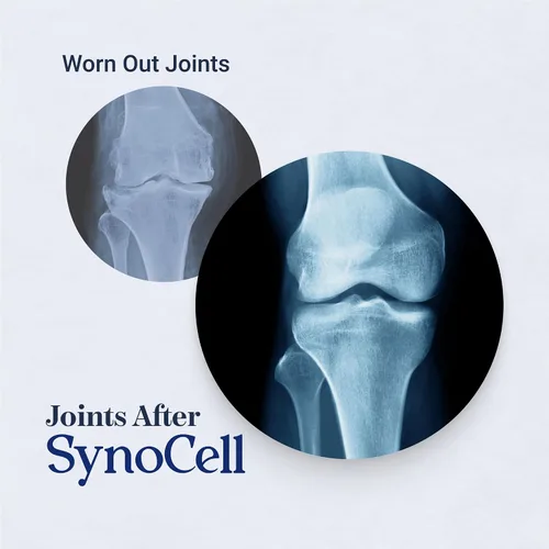 Vista 2 de Suplemento de apoyo para la espalda, el cuello y las articulaciones de glucosamina y condroitina de Synocell con boswellia, quercetina y MSM