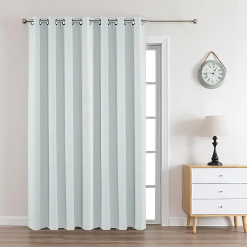 Vista 96 de Joydeco - Juego de 2 paneles de cortinas opacas de 63 pulgadas, 2 cortinas largas con aislamiento térmico burg, cortinas de oscurecimiento