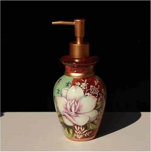 Vista 10 de Soap Dispenser Soap Dispenser Bottles American Retro Ceramic Soap Dispenser European Creative Hotel Press Bottle Bottling High-end Club Soap