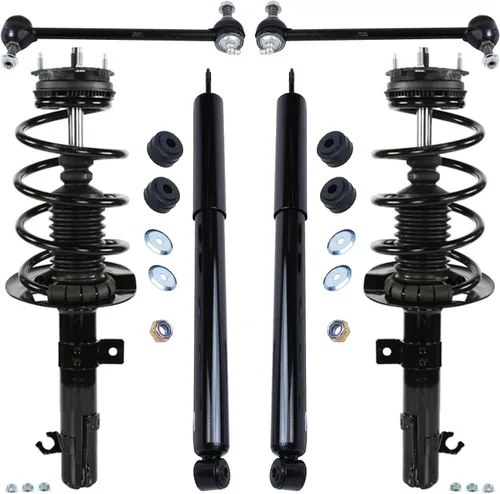 Vista 53 de Detroit Axle - Kit de puntales delanteros de 6 piezas para Ford Escape 2014-2019, 2 puntales y muelles helicoidales, 2 enlaces de barra