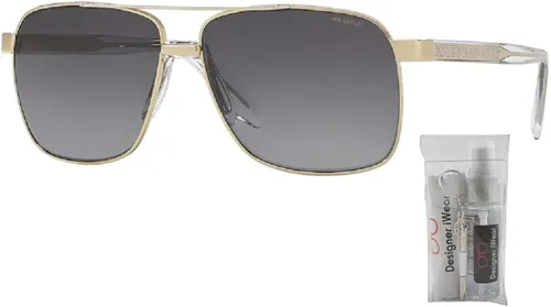 Vista 2 de Versace VE2174 Square Sunglasses for Men + BUNDLE with Designer iWear Complimentary Care Kit