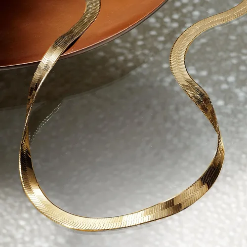 Vista 5 de Ross-Simons Italian 6mm Herringbone Chain Necklace