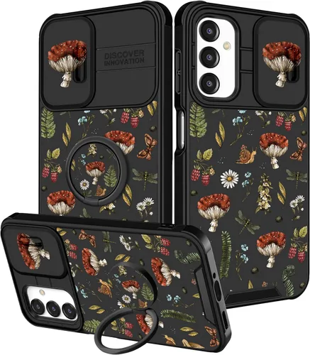 Vista 135 de Funda 2 en 1 para Samsung Galaxy S23 Ultra Flamingo para mujeres y niñas, diseño femenino de flamencos con cubierta deslizante para cámara y soporte