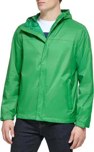 Vista 30 de Tommy Hilfiger Chaqueta impermeable con capucha, transpirable, ligera, para hombre