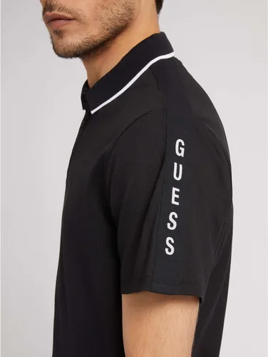 Vista 4 de GUESS Polo de manga corta Paul Pique Tape para hombre Essentials