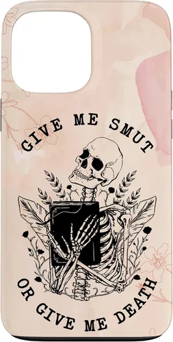 Vista 24 de iPhone 16 Romance Book Lover Smut Reader Give Me Smut Or Give Me Death Case