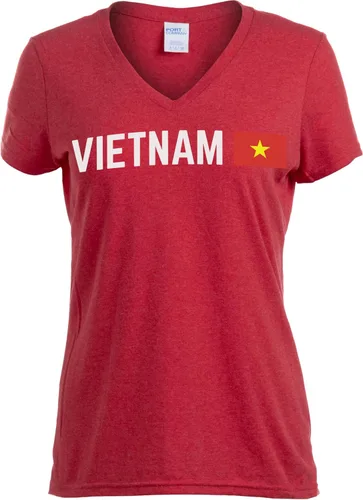 Vista 43 de Nations of the World - Camiseta con cuello en V para mujer