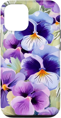 Vista 28 de Pansy Flower Pattern Floral Case for iPhone 17