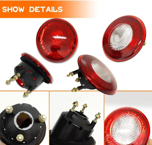 Vista 2 de 4 piezas Lentes Rojos para 2006 2007 2008 2009 2010 2011 Chevy HHR Carcasas de luz trasera inversa