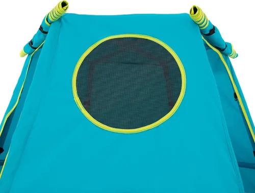 Vista 7 de Explorer 2 Jungle Gym - Juego de escalada con marco de acero ajustable, toldo y plataforma resistentes a la intemperie, juego al aire libre