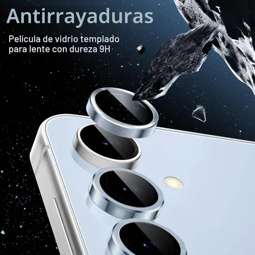 Vista 4 de JETech Protector de lente de cámara para Samsung Galaxy S24 FE, azul, 1