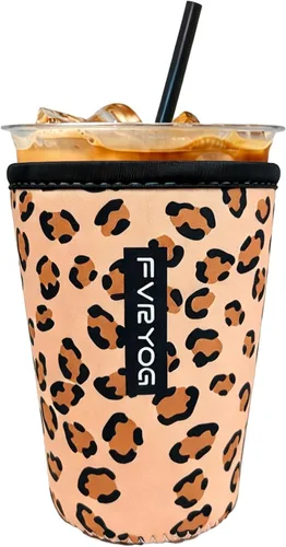 Vista 113 de Fundas de neopreno reutilizables aisladas para café helado, fundas para tazas de café helado, fundas para bebidas heladas y calientes