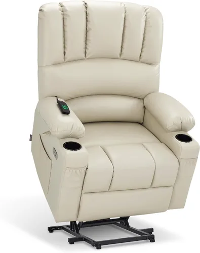 Vista 26 de MCombo Silla reclinable grande para ancianos altos, 7099 Negro