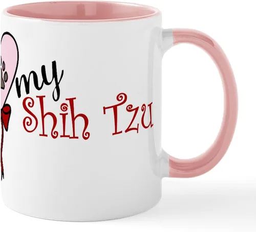 Vista 46 de CafePress Angel Shih Tzu In Clouds Taza de café de cerámica de 11 oz (11.0 fl oz)