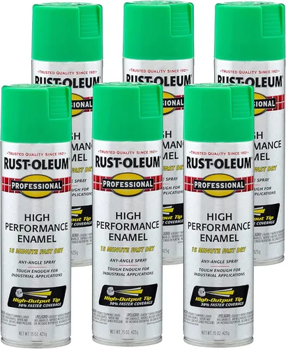 Vista 51 de Rust-Oleum 7515838 Pintura en aerosol de esmalte profesional de alto rendimiento, 14 onzas, aluminio