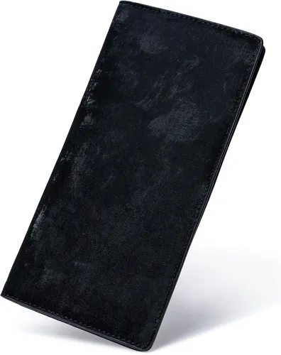 Vista 25 de Bveyzi Portamonedas de Cuero Ultra Delgadas y Finas con Bloqueo RFID para Tarjetas de Crédito, Billetera Plegable Bifold Tipo Clutch para Mujeres