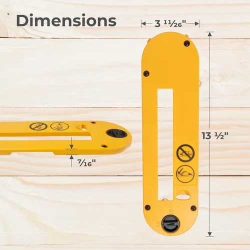 Vista 2 de TonGass Dado - Placa de garganta compatible con sierra de mesa portátil DeWalt de 10 pulgadas, compatible con DWE7490, DWE7491, DWE7491RS (tipo 2)