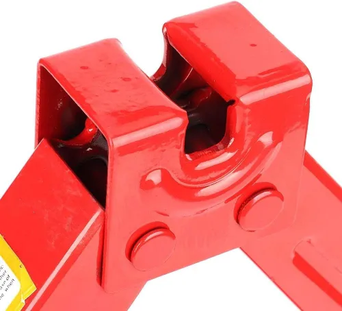 Vista 4 de Aramox Scissor Jack, Coche Automotriz Scissor Jack Emergencia Crank Stand Tool Rojo
