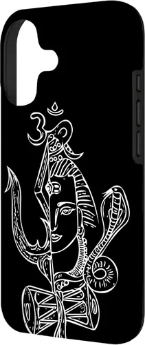 Vista 2 de Lord Shiva Hindu God Spiritual Yogi Inspirational Yoga Case for iPhone 17