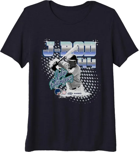 Vista 3 de Julio Rodriguez Seattle Baseball Sket One x MLB Players Premium Camiseta, Azul
