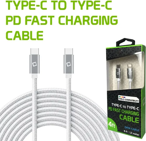 Vista 7 de Cable de carga rápida dual USB-C/PD de 60 W compatible con Nothing Ear 1 Plus 5Gbps transferencia de datos para entrega de energía de alta capacidad