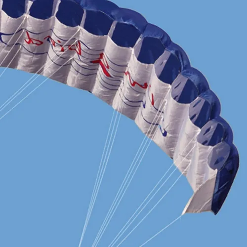 Vista 8 de GZYF - Cometa de tracción de doble línea, entrenamiento de surf, cometa y paracaídas Azul