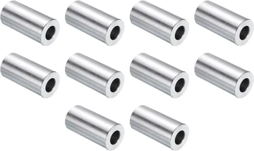 Vista 32 de uxcell 10 piezas de espaciador de acero inoxidable de 3/8" de diámetro interno x 3/4" de diámetro exterior x 1" de longitud, espaciador de rosca