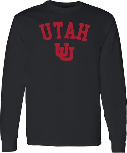 Vista 106 de NCAA oficial de College – University Team Color Arco Logo Manga Larga