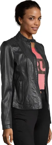 Vista 2 de Chaquetas ligeras de motocicleta para mujer, chaqueta de moto Cafe Racer para mujer, chaqueta de motociclista para mujer, 5 unidades de piel