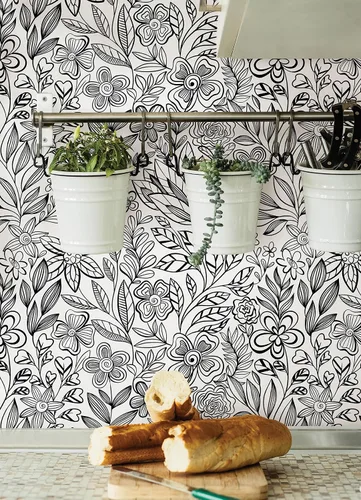 Vista 7 de Packed Party Garden Simply Stated Florals - Papel tapiz para despegar y pegar, PP4709